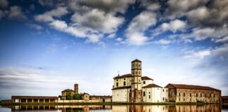 Vercelli et les rizières.